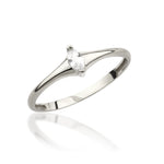 Load image into Gallery viewer, 4K Solid Gold Marquis Ring Y370