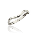 Load image into Gallery viewer, 14K Solid Gold Chevron Curved Dome Ring Y351