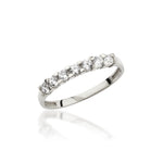 Load image into Gallery viewer, 14K Solid Gold Seven Stone Ring Y382
