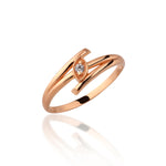 Load image into Gallery viewer, 14K Solid Gold Bamboo Ring Y286