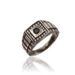 Load image into Gallery viewer, 14K Solid Gold Signet Men Ring EY31