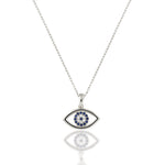 Load image into Gallery viewer, 14K Solid Gold Evil Eye Necklace K128