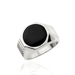 Load image into Gallery viewer, 14K Solid Gold Men Onyx Stone Ring EY29