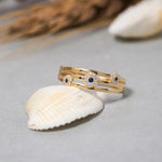 Load image into Gallery viewer, 14K Solid Gold Evil Eye Ring Y243