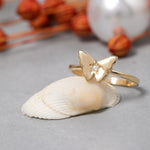 Load image into Gallery viewer, 14K Solid Gold Butterfly Ring Y247