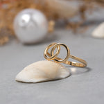 Load image into Gallery viewer, 14K Solid Gold Circles Ring Y250