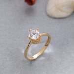 Load image into Gallery viewer, 14K Solid Gold Crown Ring Y252