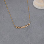 Load image into Gallery viewer, 14K Solid Gold Braid Necklace K124