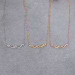 Load image into Gallery viewer, 14K Solid Gold Braid Necklace K124