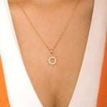 Load image into Gallery viewer, 14K Solid Gold Anchor Necklace K108