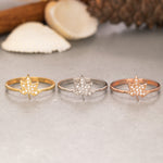 Load image into Gallery viewer, 14K Solid Gold Maple Leaf Ring Y212