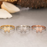 Load image into Gallery viewer, 14K Solid Gold Butterfly Ring Y216