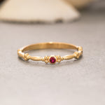 Load image into Gallery viewer, 14K Solid Gold Bubble Ring Y219