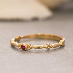 Load image into Gallery viewer, 14K Solid Gold Bubble Ring Y219