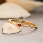 Load image into Gallery viewer, 14K Solid Gold Bubble Ring Y219