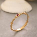 Load image into Gallery viewer, 14K Solid Gold Bubble Ring Y219