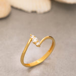 Load image into Gallery viewer, 14K Solid Gold Bar Ring Y222