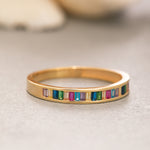 Load image into Gallery viewer, 14K Solid Gold Birthstone Ring Y225
