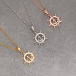 Load image into Gallery viewer, 14K Solid Gold Anchor Necklace K108