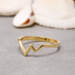 Load image into Gallery viewer, 14K Solid Gold Mountain Ring Y184