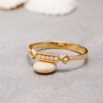 Load image into Gallery viewer, 14K Solid Gold Vintage Style Ring Y185