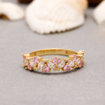 Load image into Gallery viewer, 14K Solid Gold Cubic Zircon Ring Y198