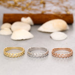 Load image into Gallery viewer, 14K Solid Gold Chain Ring Y182