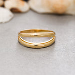 Load image into Gallery viewer, 14K Solid Gold Dome Ring Y190