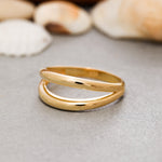Load image into Gallery viewer, 14K Solid Gold Dome Ring Y190