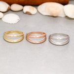 Load image into Gallery viewer, 14K Solid Gold Dome Ring Y190