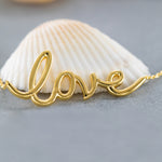 Load image into Gallery viewer, 14K Solid Gold Love Necklace K98