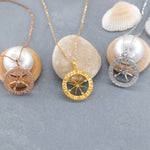 Load image into Gallery viewer, 14K Solid Gold Compass Necklace K97