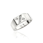 Load image into Gallery viewer, 14K Solid Gold Signet Men Ring EY32