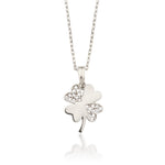 Load image into Gallery viewer, 14K Solid Gold Clover Necklace K139