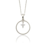 Load image into Gallery viewer, 14K Solid Gold Cross Necklace K155