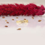 Load image into Gallery viewer, 14K Solid Gold Braid Ring Y281