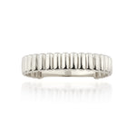 Load image into Gallery viewer, 14K Solid Gold Vertical Lines Band Ring Y341