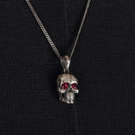 Load image into Gallery viewer, 14K Solid Gold Skull Men Necklace