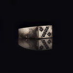 Load image into Gallery viewer, 14K Solid Gold Signet Men Ring EY32
