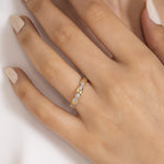 Load image into Gallery viewer, 14k Solid Gold Open Link Ring Y42