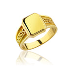 Load image into Gallery viewer, 14K Solid Gold Greek Men Ring EY1