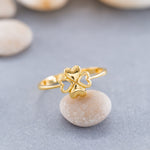 Load image into Gallery viewer, 14K Solid Gold Heart Ring Y138