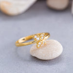 Load image into Gallery viewer, 14K Solid Gold Butterfly Ring Y149
