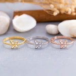 Load image into Gallery viewer, 14K Solid Gold Butterfly Ring Y149