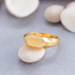 Load image into Gallery viewer, 14K Solid Gold Geometric Ring Y173