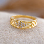 Load image into Gallery viewer, 14K Solid Gold Stackable Ring Y175