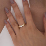 Load image into Gallery viewer, 14K Solid Gold Solitaire Ring T2