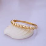 Load image into Gallery viewer, 14K Solid Gold Bubble Ring Y29