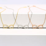 Load image into Gallery viewer, 14K Solid Gold Infinity Necklace K55