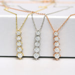 Load image into Gallery viewer, 14K Solid Gold Solitaire Necklace K58